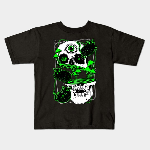 Trippy Chonky Bois Kids T-Shirt by Von Kowen